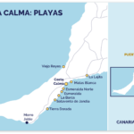 Map beaches Costa Calma Fuerteventura