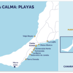 Mapa Playas Costa Calma Fuerteventura