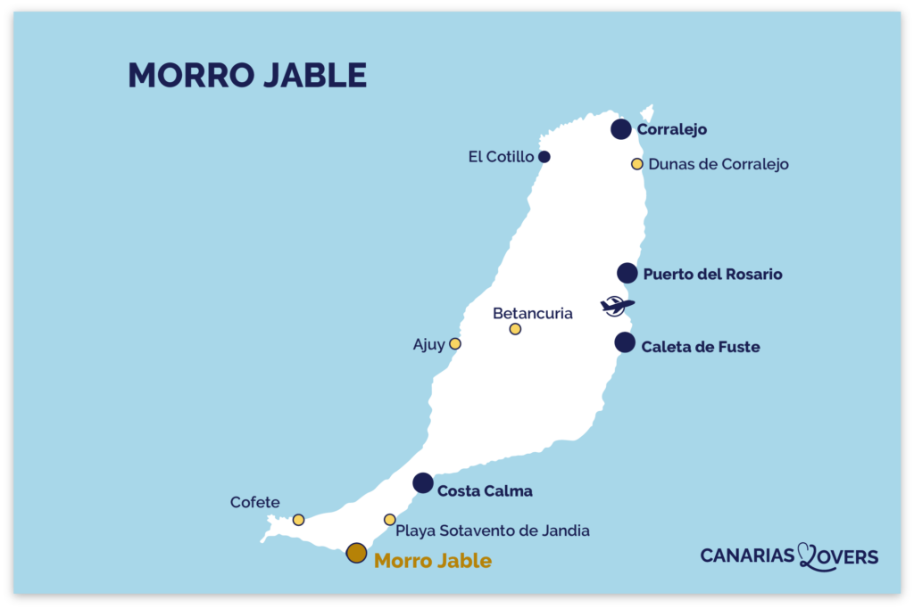 Morro Jable mappa fuerteventura