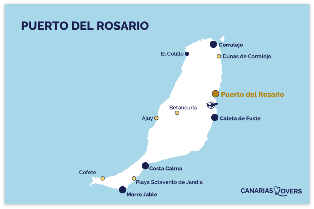 Puerto del Rosario kaart fuerteventura
