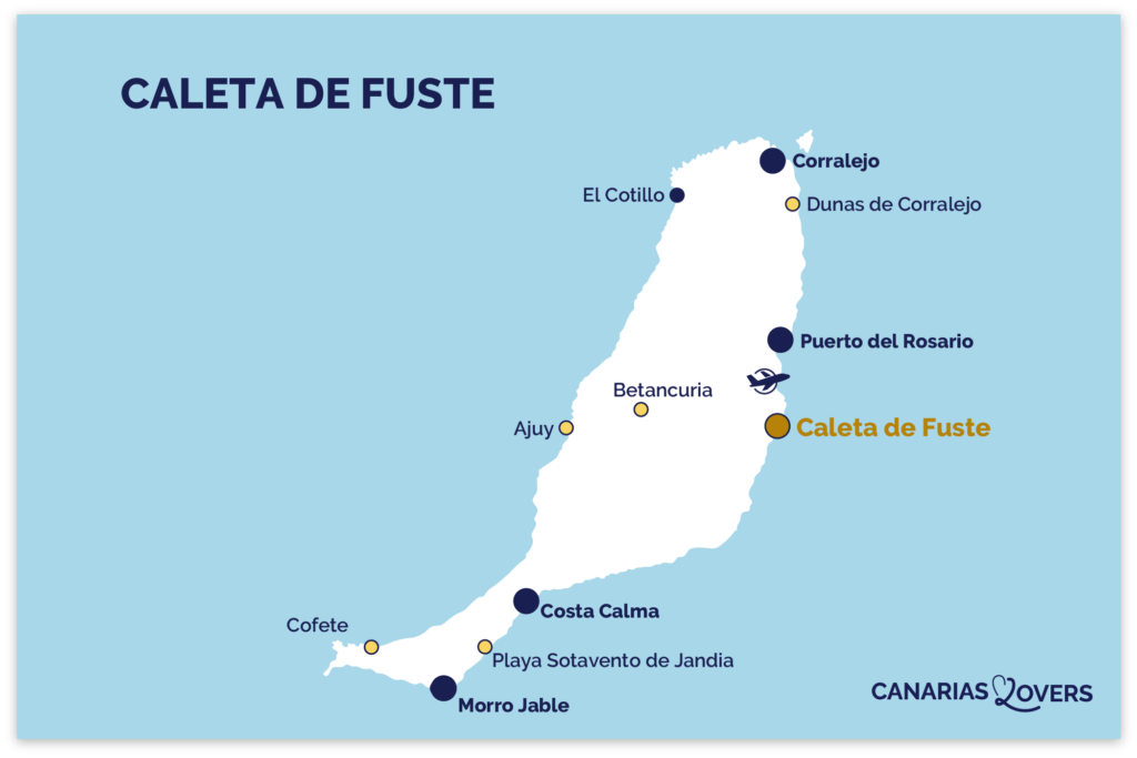 Map Caleta de Fuste fuerteventura