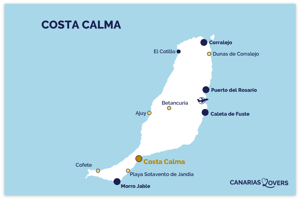 Map Costa Calma fuerteventura