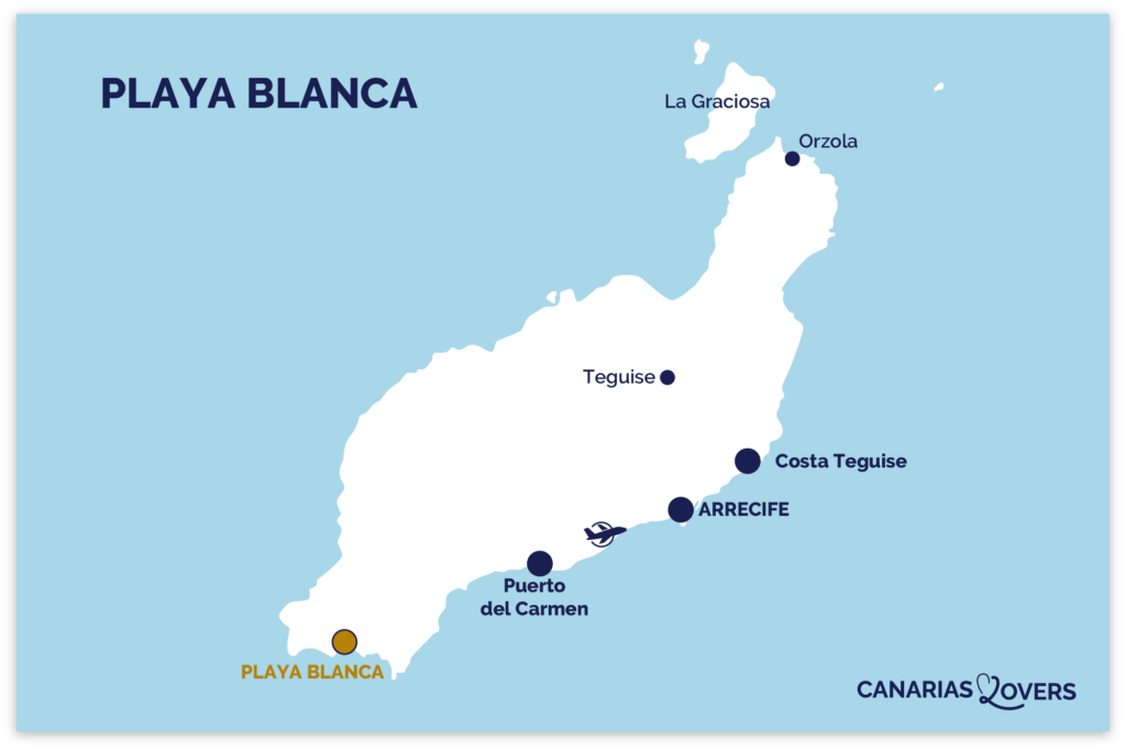 Mappa di Playa Blanca Lanzarote