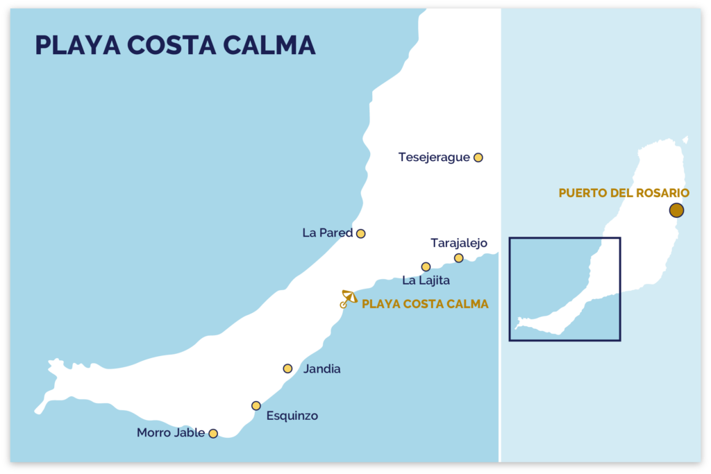ontdek het geweldige strand van de badplaats Costa Calma!