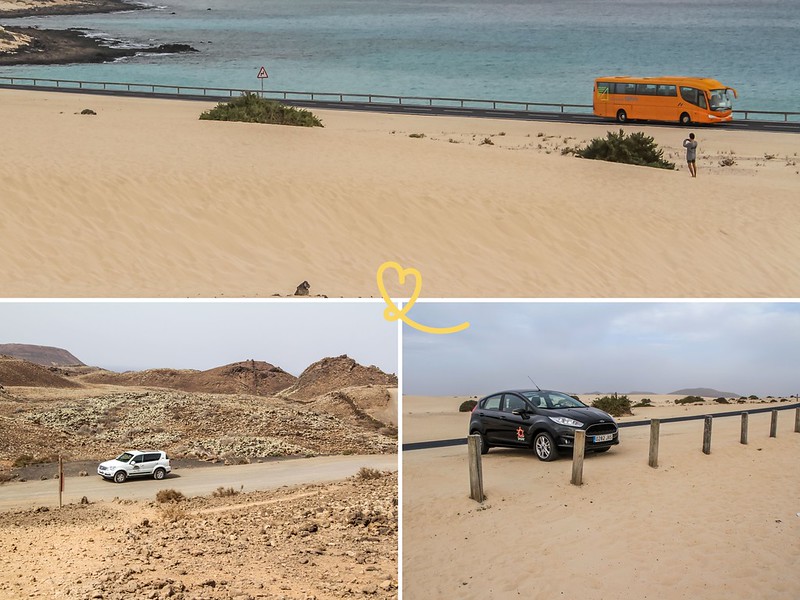 como moverse por Fuerteventura coche taxi autobus bicicleta tour