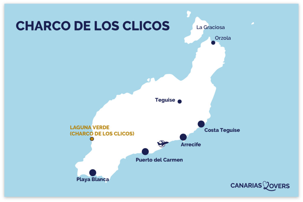 Mappa Charco de los cliclos el golfo lanzarote