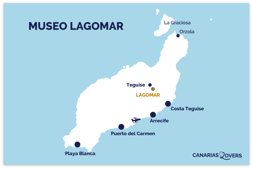 Museo Lagomar Lanzarote kaart
