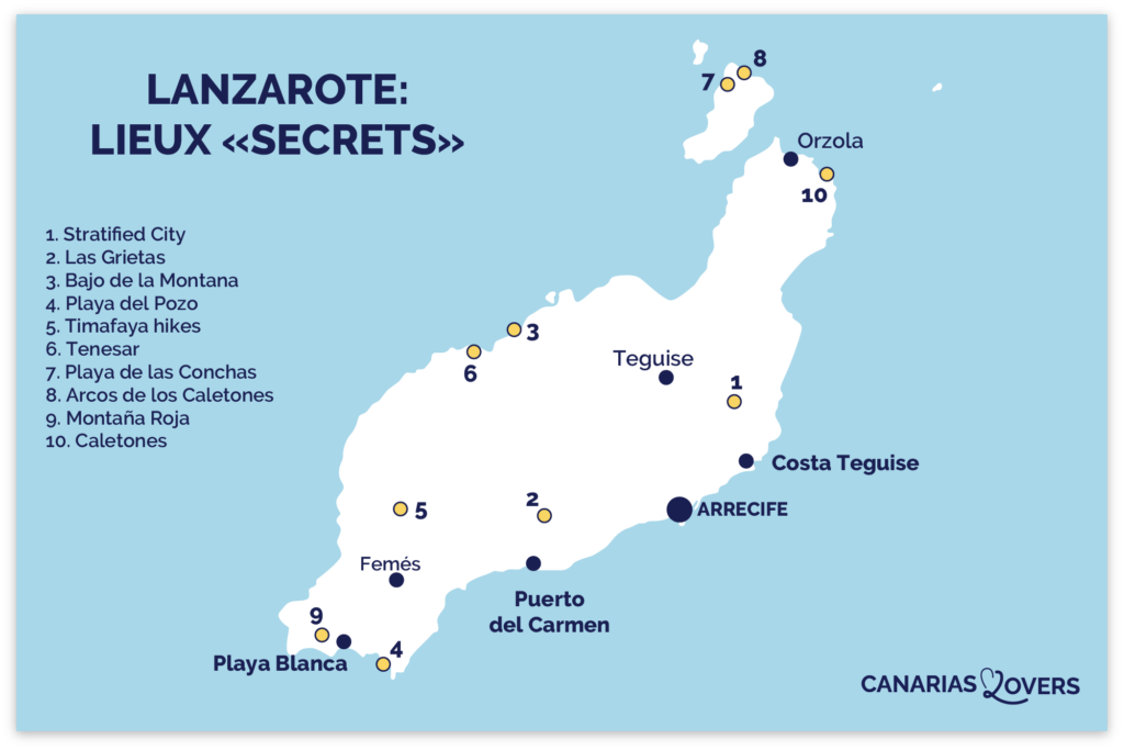 carte lieux secrets Lanzarote