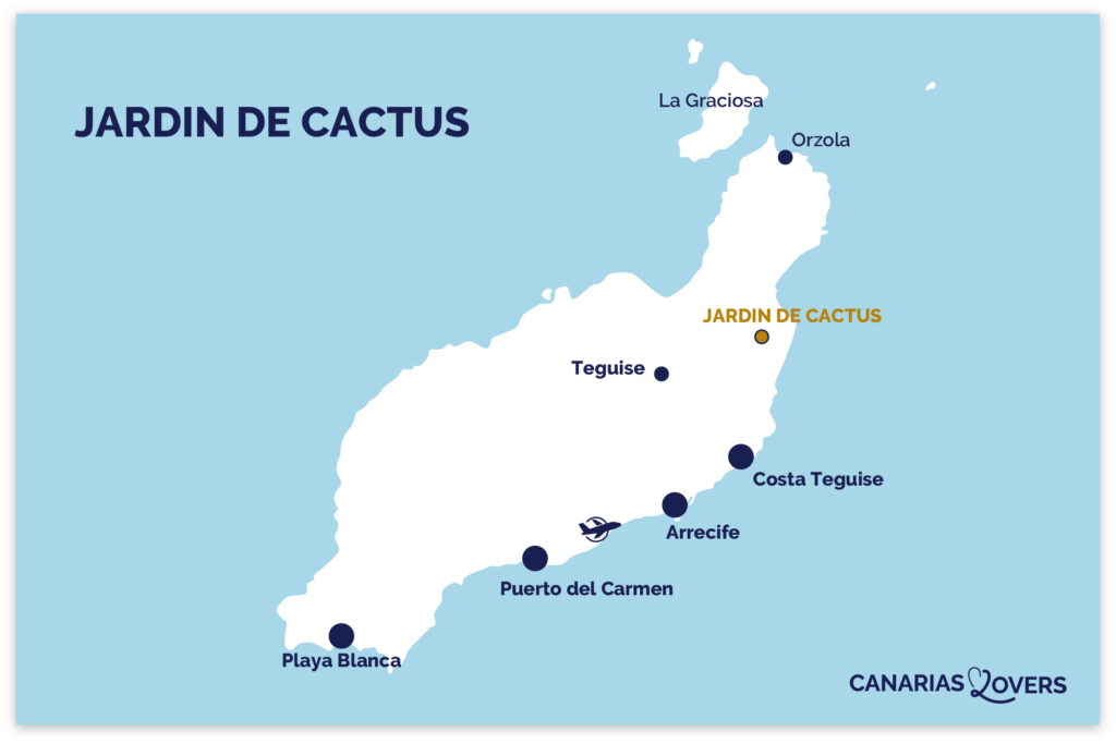 Kaktusgarten Lanzarote Karte
