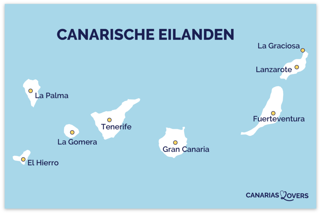 Kaart Canarische Eilanden