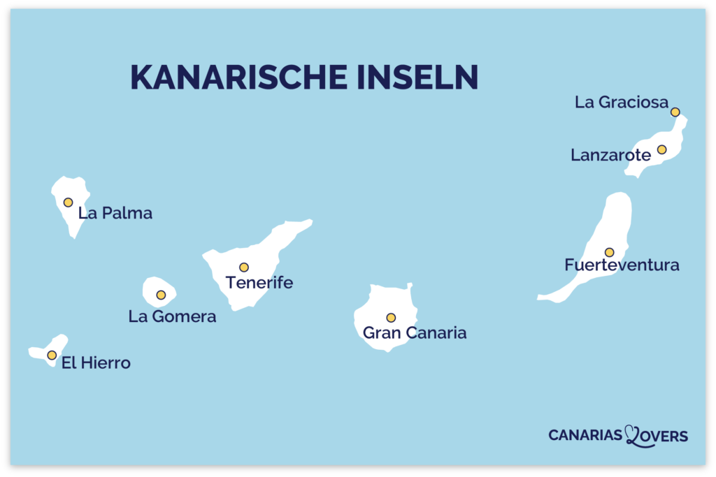 Karte Kanarische Inseln