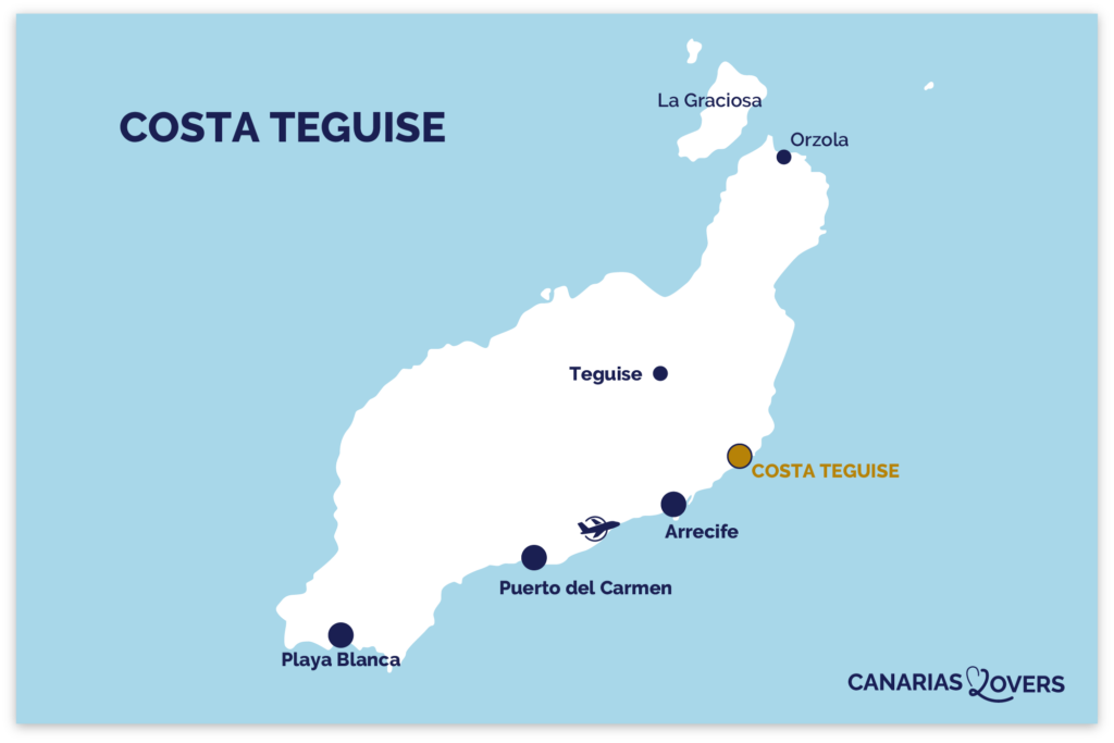 Costa Teguise Lanzarote kort