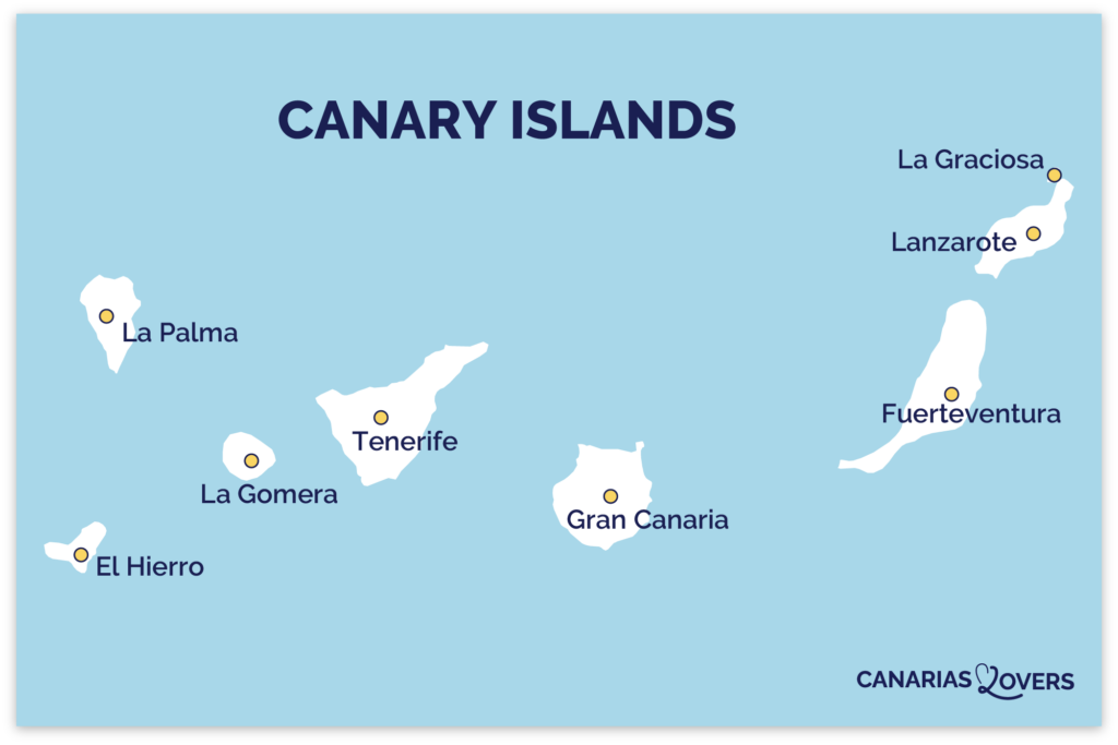 Kort over De Kanariske Øer