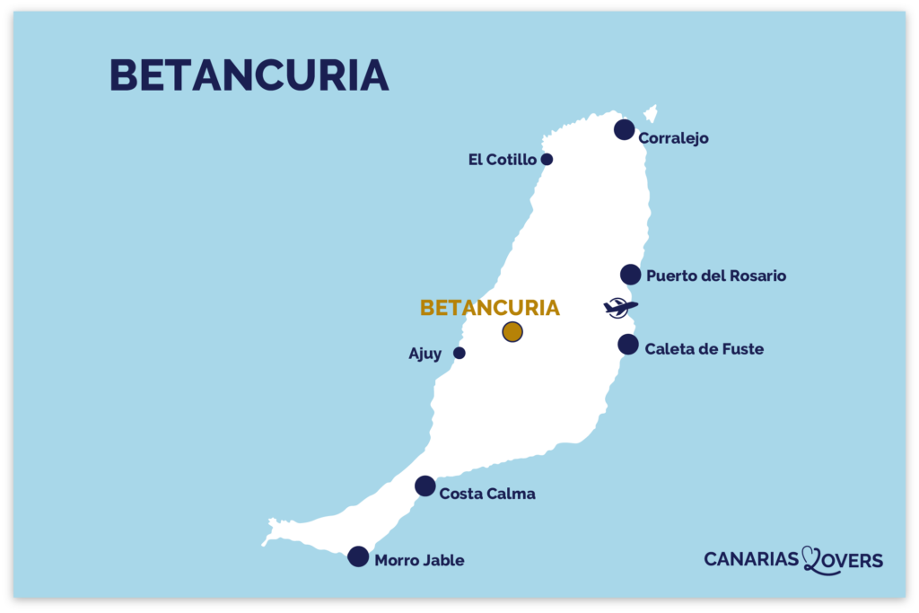 Karte Betancuria Fuerteventura