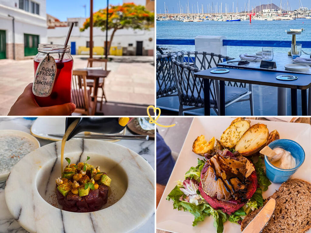 Descubra os nossos melhores lugares para comer em Corralejo. Cozinha saudável, tapas, marisco, gourmet (opiniões + fotos)!
