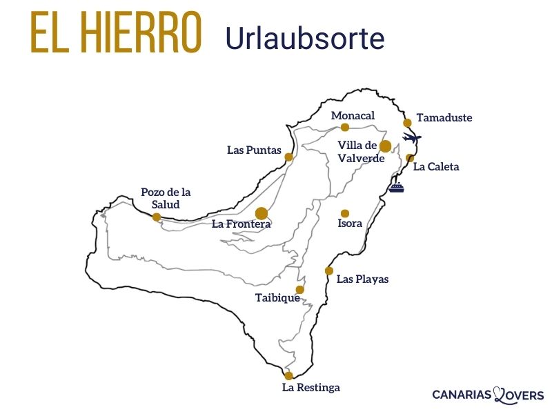 Karte oder Unterkunft El Hierro schlafen