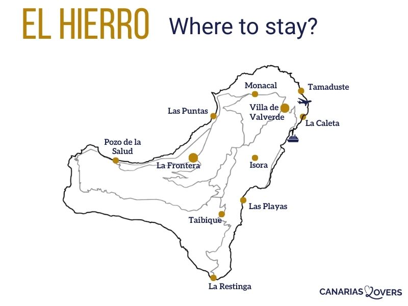 map where to stay El Hierro sleep