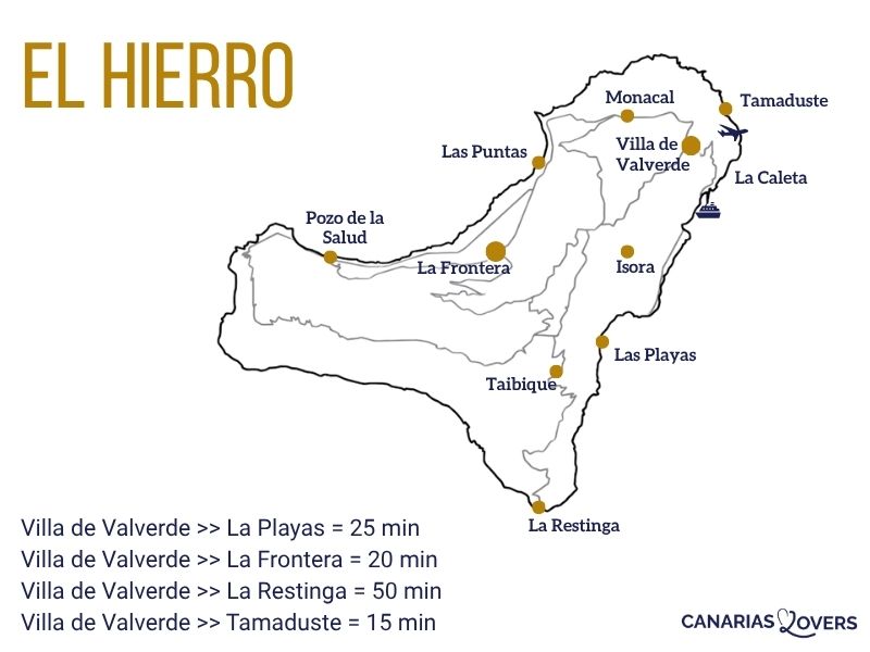 kaart el hierro reistijd