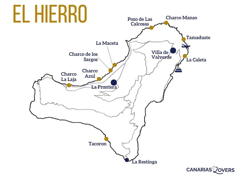 el hierro lagunas piscinas naturales mapa