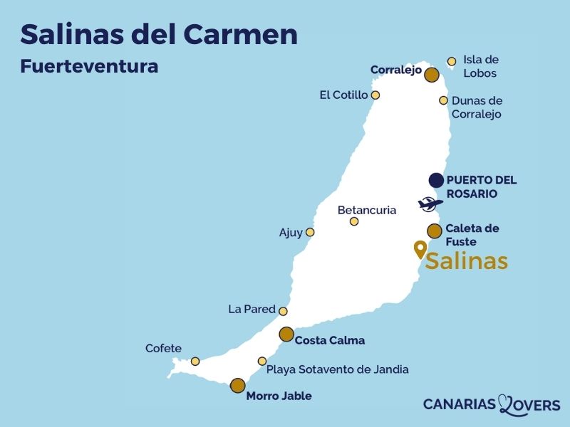 Carte Salinas del Carmen Fuerteventura